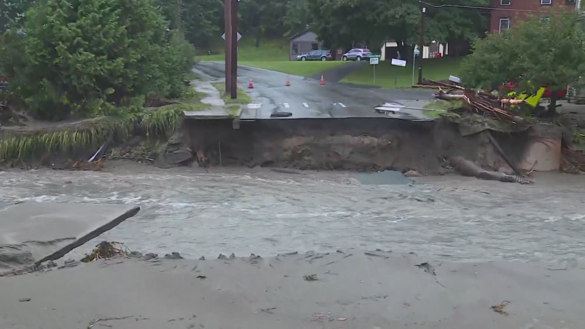 At least one person is dead in Vermont after the remnants of Hurricane Beryl brought flooding that led to frantic evacuations, knocked out bridges, washed out roads.