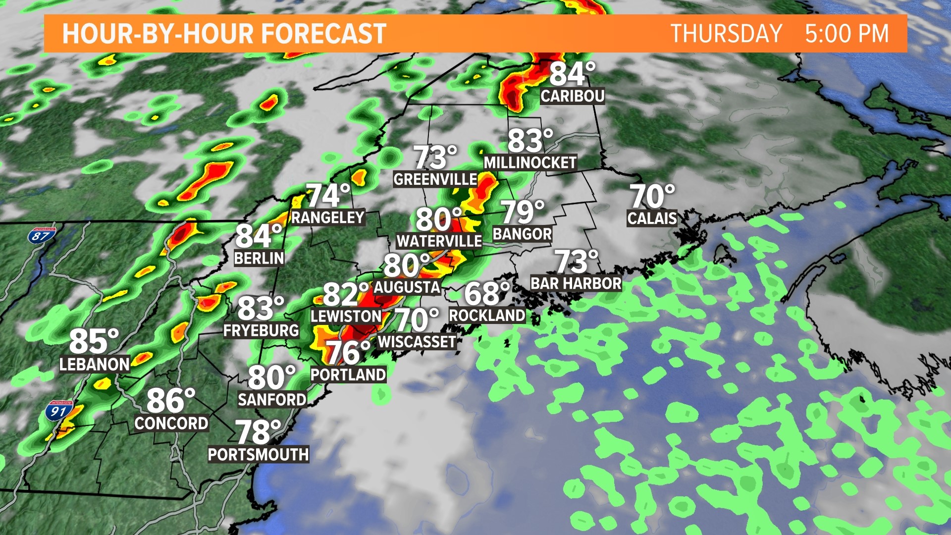Severe storms moving through Maine Thursday evening | newscentermaine.com