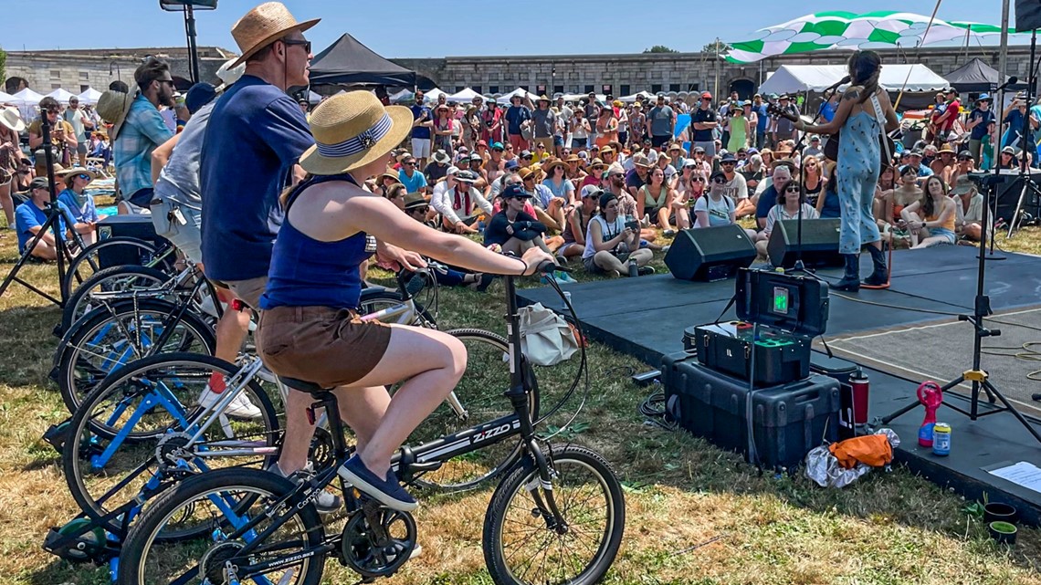 Rhode Island festival includes stage powered by bicycles - Vimarsana News