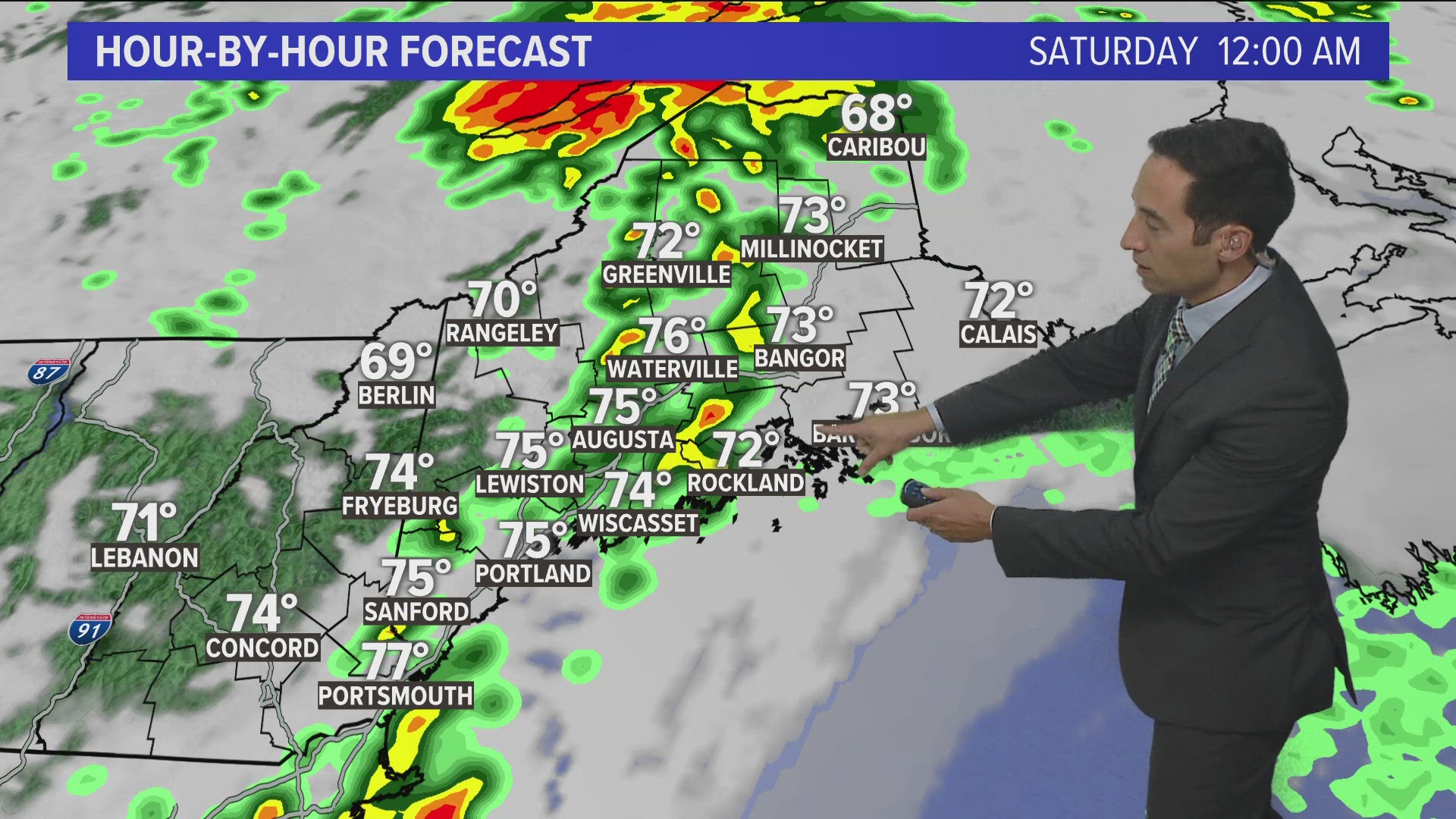 The moisture from what was once Tropical Storm Debby has moved into Maine. The second round of rain could bring an isolated tornado.