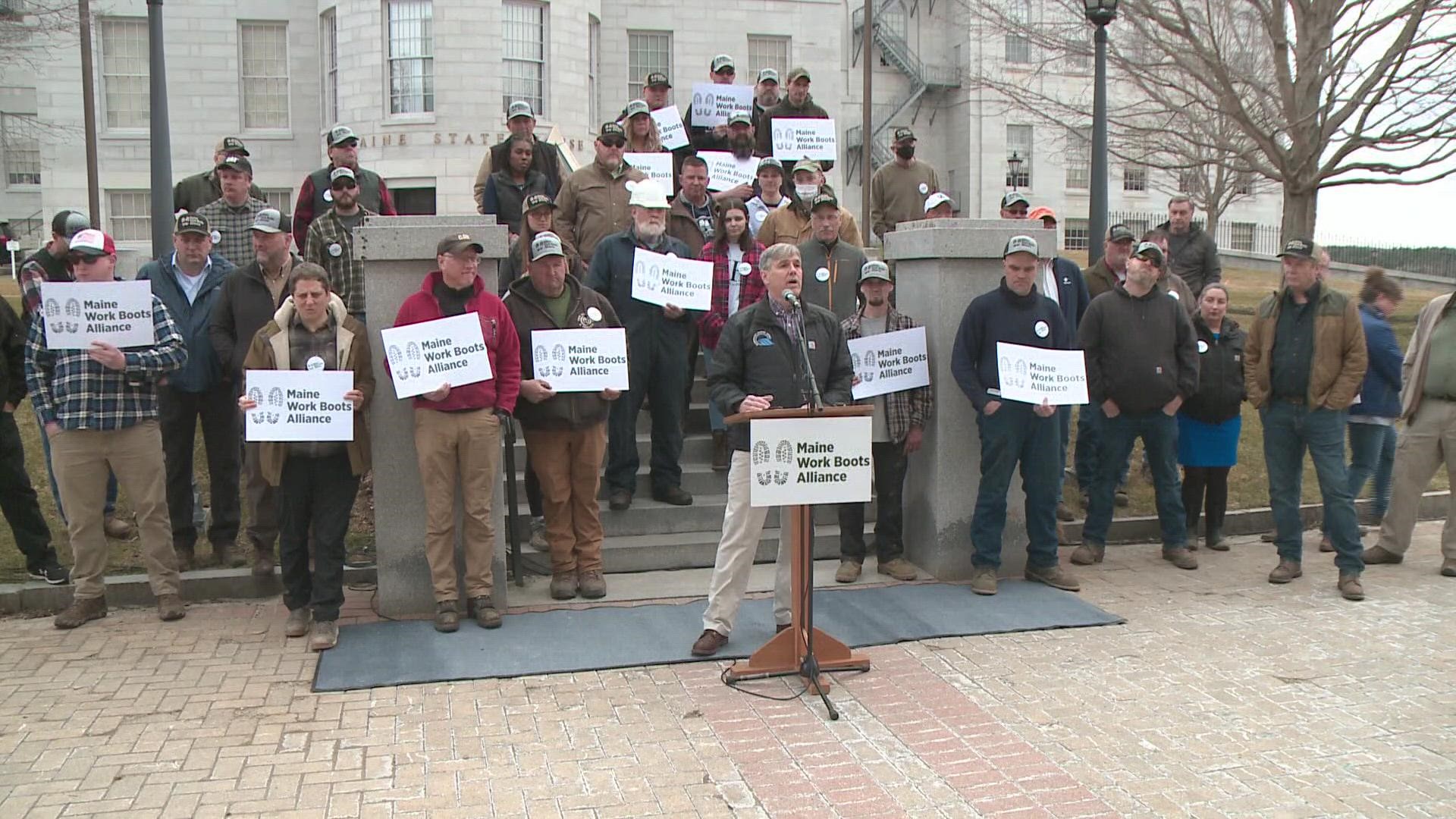 The Maine Work Boots Alliance says the ban could result in higher costs for farmers, ratepayers