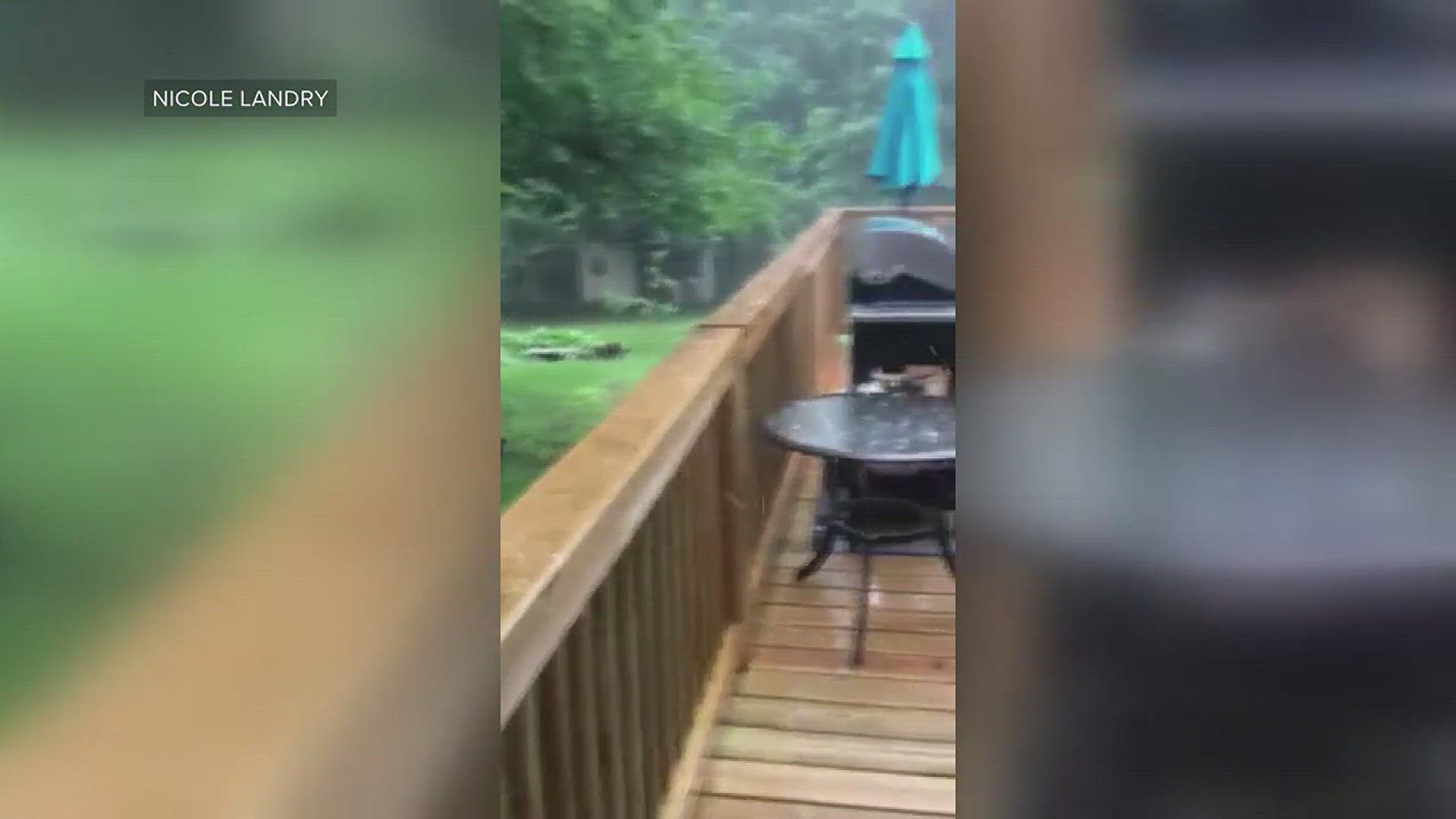 Hailstorm in Westbrook (Video: Nicole Landry)
