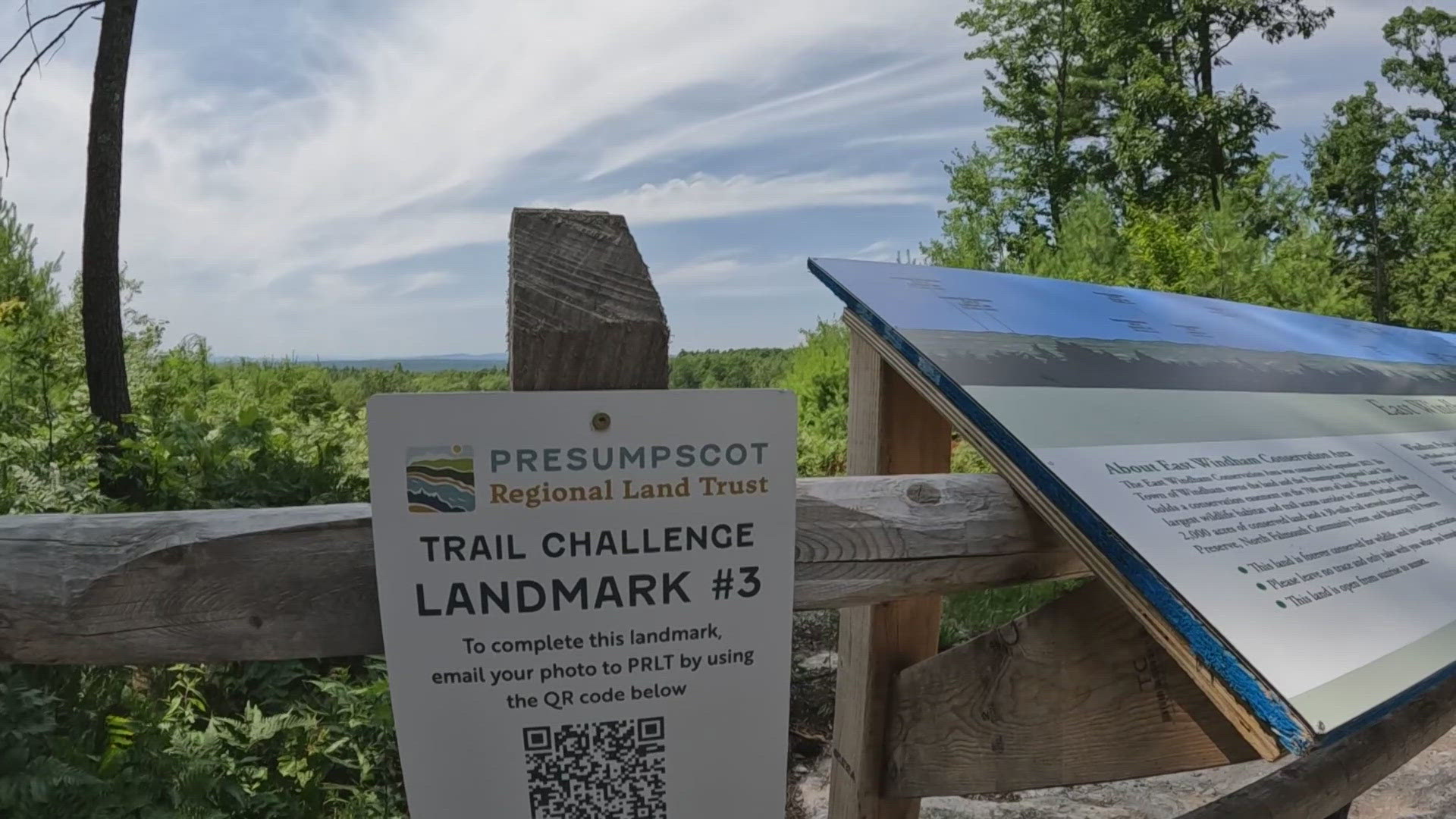 Scattered throughout the East Windham Preserve, which officially opened to the public last month, is a trail challenge for hikers of all experience levels.