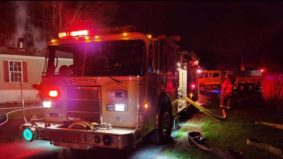 Mobile home fire in Lisbon | newscentermaine.com