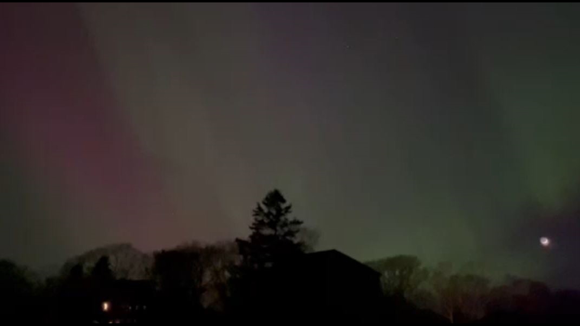 Northern lights over Cape Elizabeth, Maine