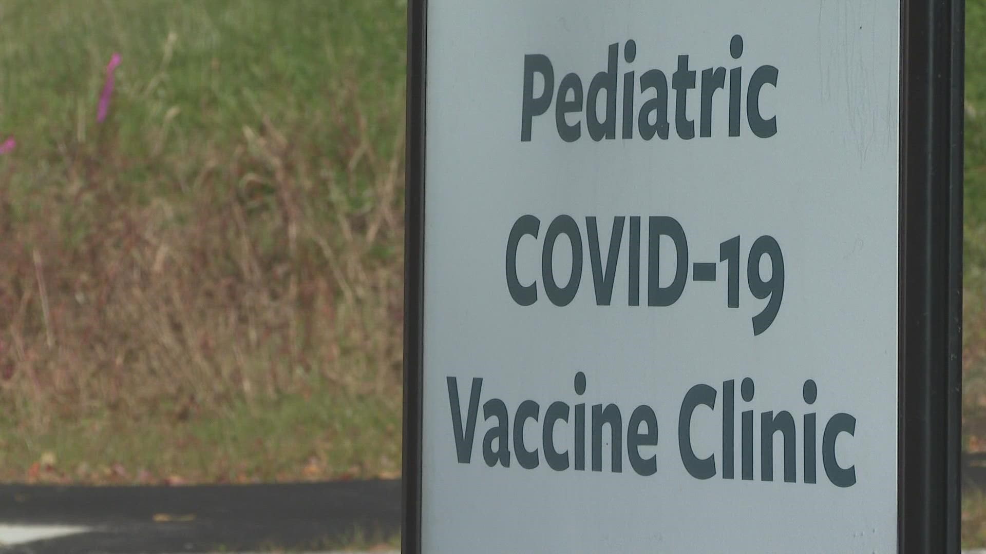 From 7 a.m. to 7 p.m. the Portland hospital welcomed children ages 5-11 for their first dose of the vaccine Saturday.