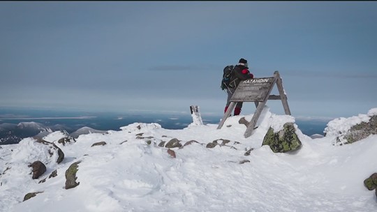 What it’s like to climb Maine’s most formidable mountain—in winter