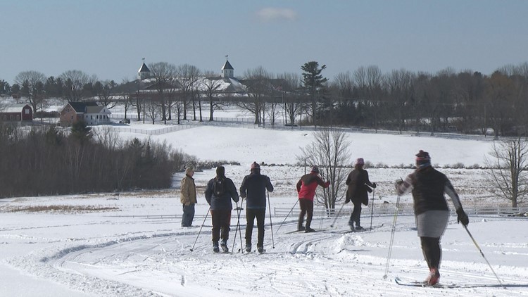 It was a day of skiing and shooting for veterans at Pineland Farms Saturday