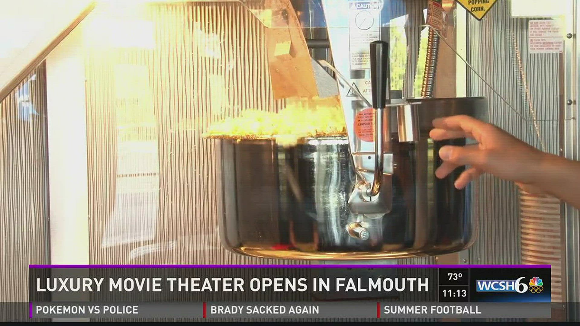 Revamped movie theater opens in Falmouth.