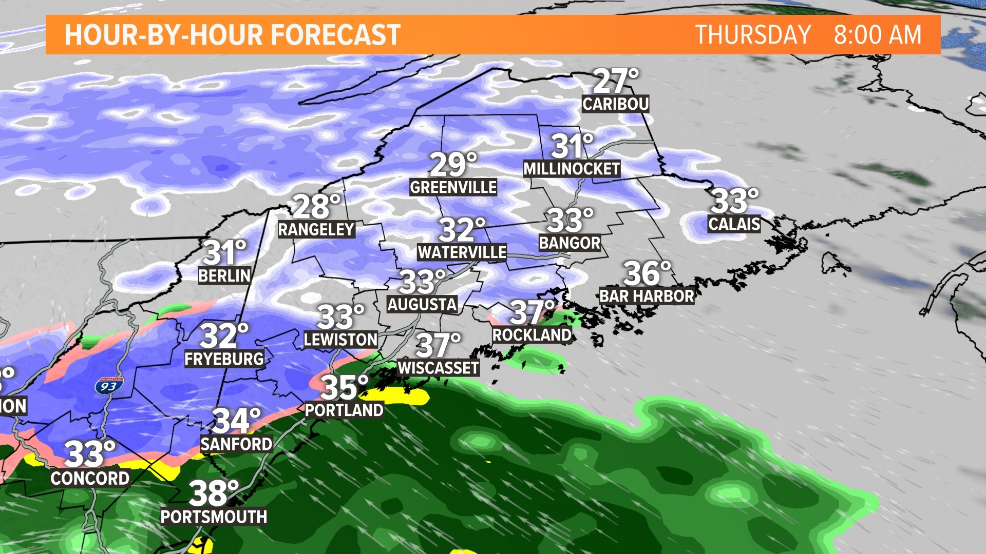 Maine weather forecast: More snow expected Wednesday to Thursday ...