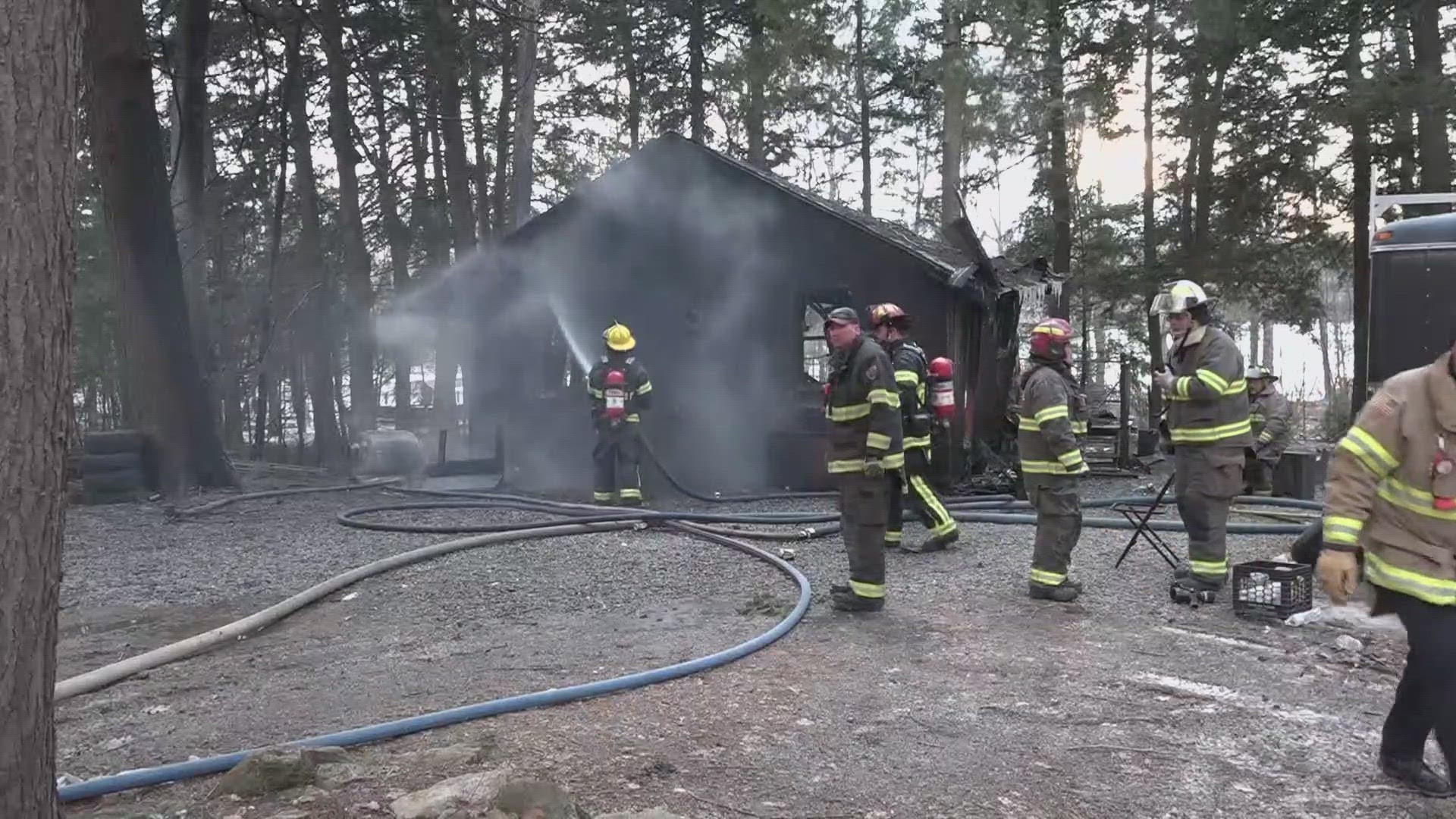 The Carmel assistant fire chief told NEWS CENTER Maine crews took roughly an hour to extinguish the blaze.