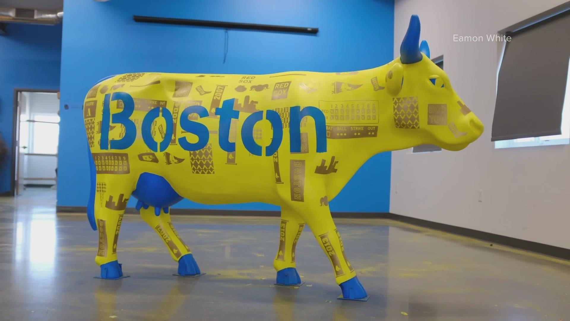 Two Maine artists have painted cow sculptures for the Cow Parade New England, which is raising money for the Dana-Farber Cancer Institute.