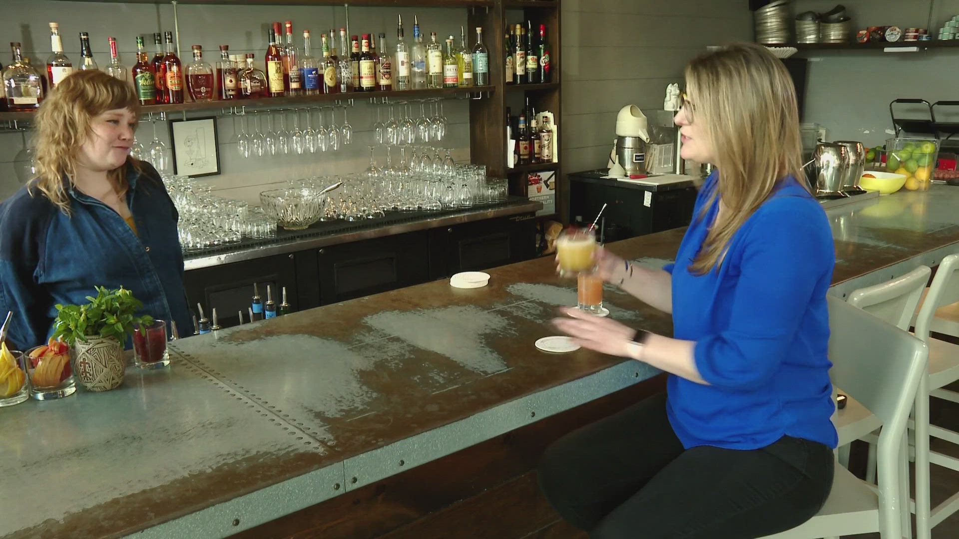 Bartender Hayley Wilson shares recipes for two fun spring drinks you can make at home.