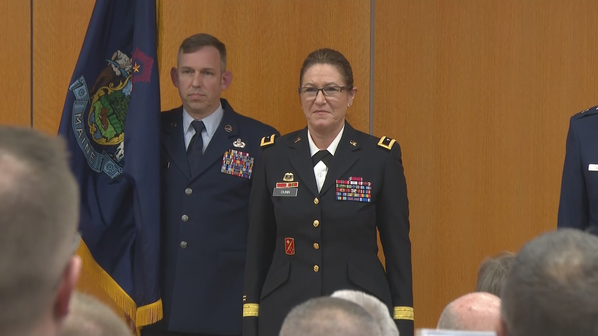 History was made Friday in Augusta as U.S. Army Brig. Gen. Diane Dunn was sworn in as the first woman to lead the Maine National Guard.