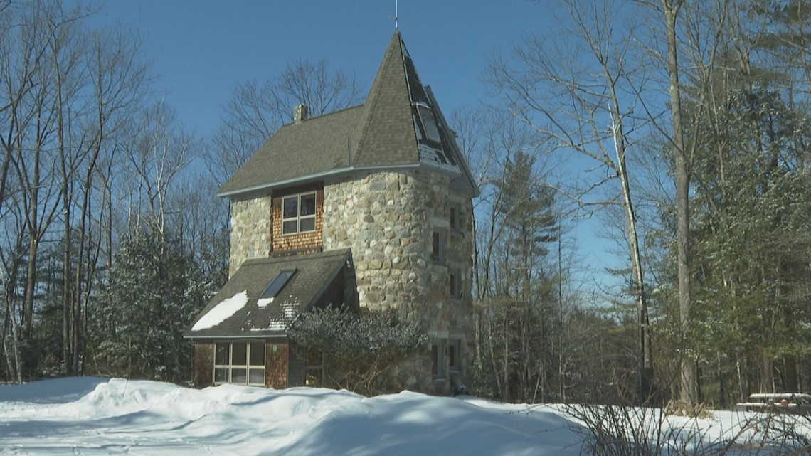 Castle design home goes up for sale in Turner, Maine
