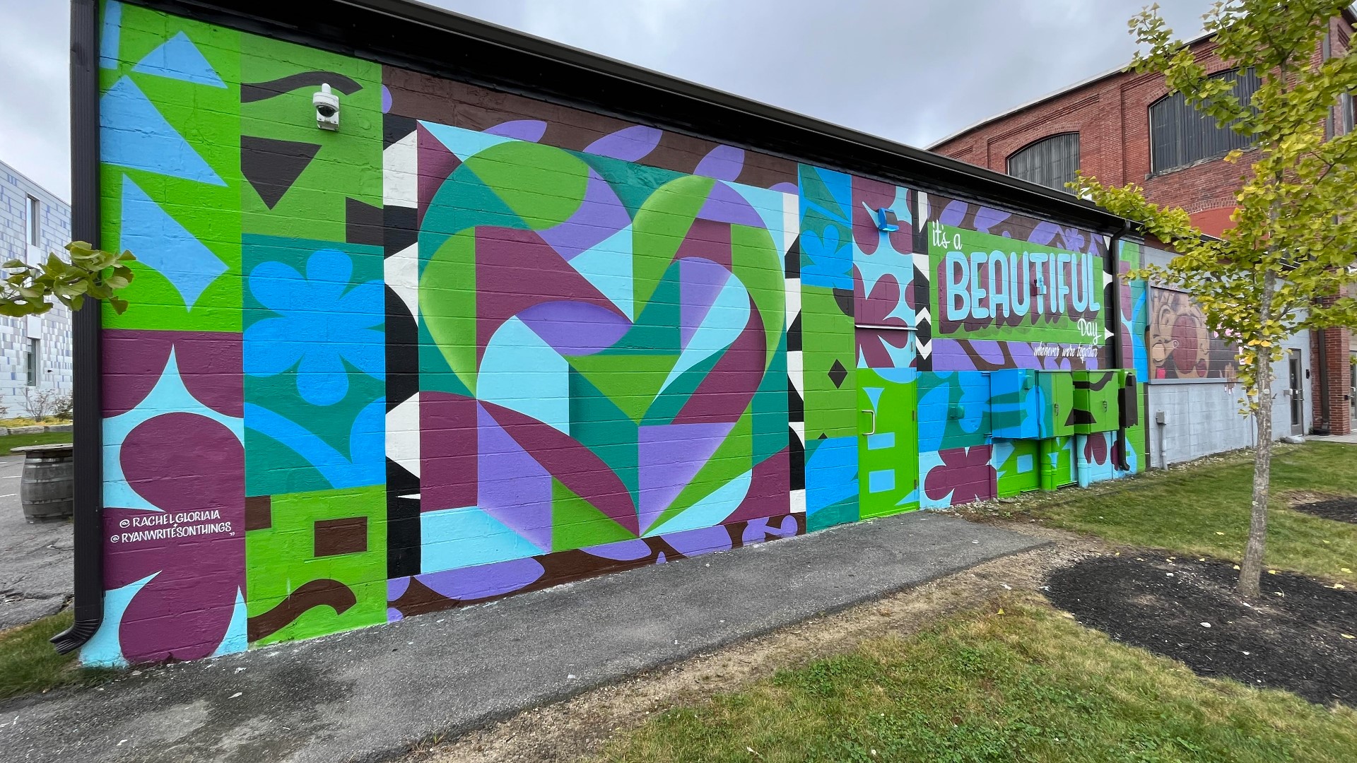 Thompson's Point and Northern Light Health commissioned three new murals, adding to a growing number of artworks around the transformed industrial lot.