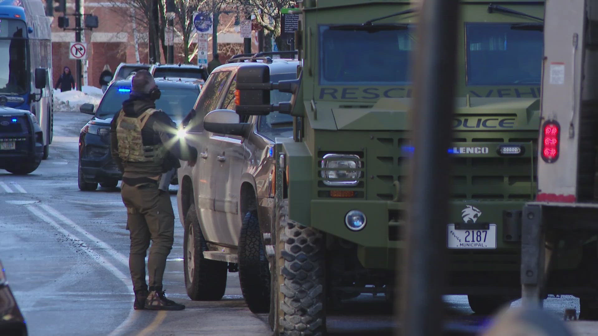 The search warrant was executed Tuesday afternoon at a location on Congress Street. 