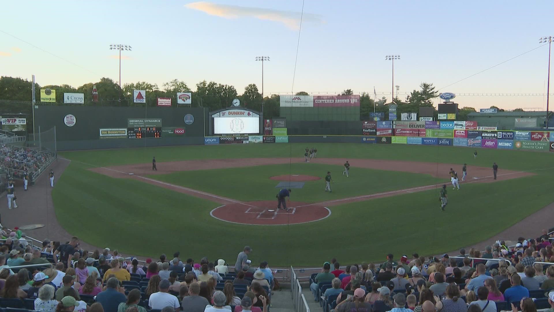 It was a perfect Maine night to do just about anything, including a baseball game where Maine and New Hampshire game wardens battled it out.