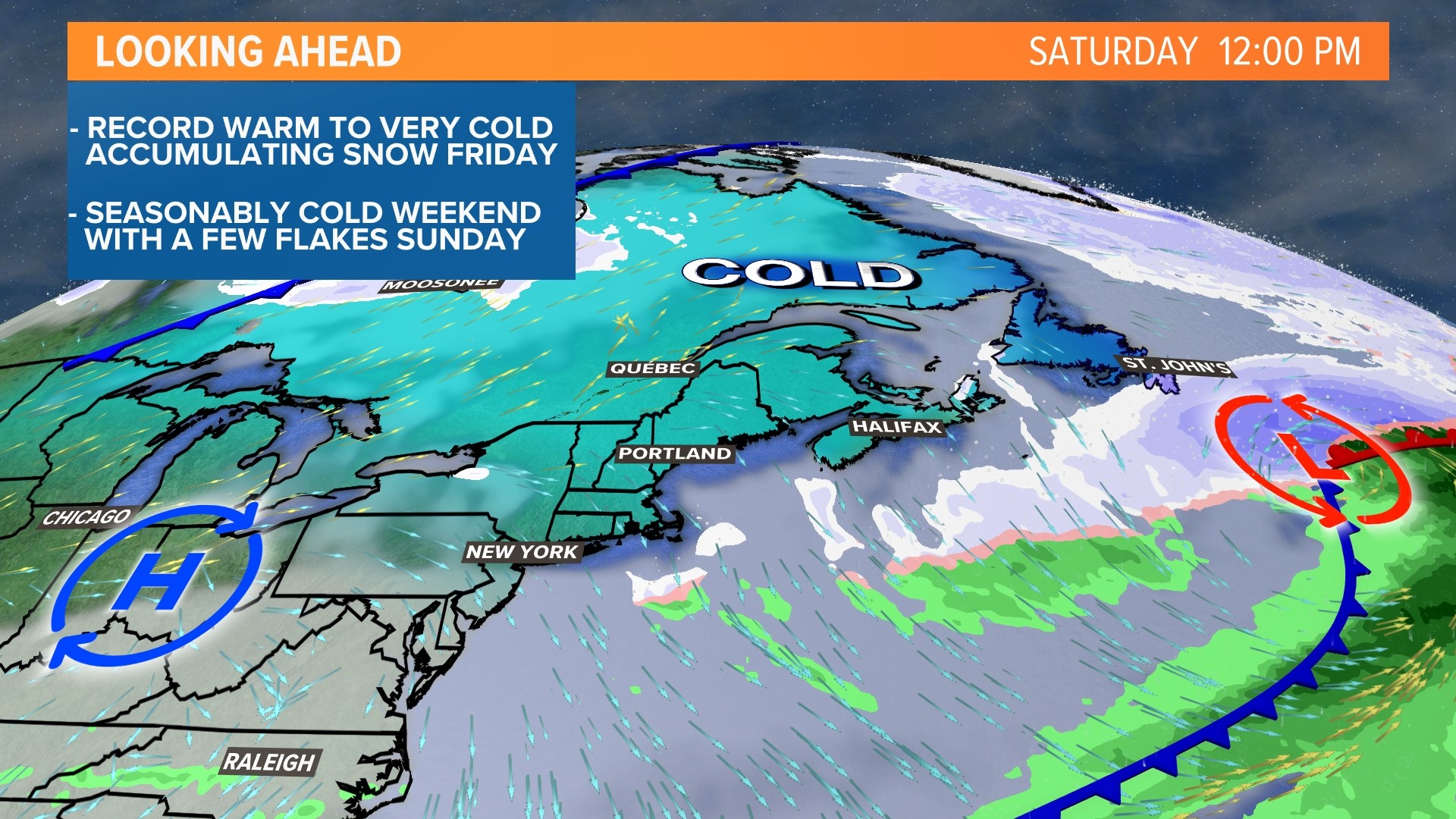 Record warmth to winter storm in Maine this week