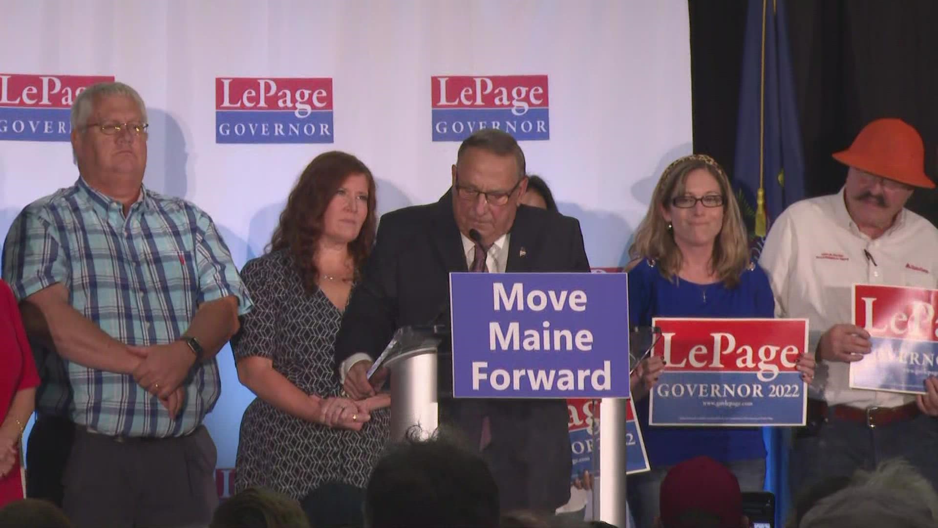 Fellow Republican, Susan Collins, announced her endorsement of LePage shortly after.