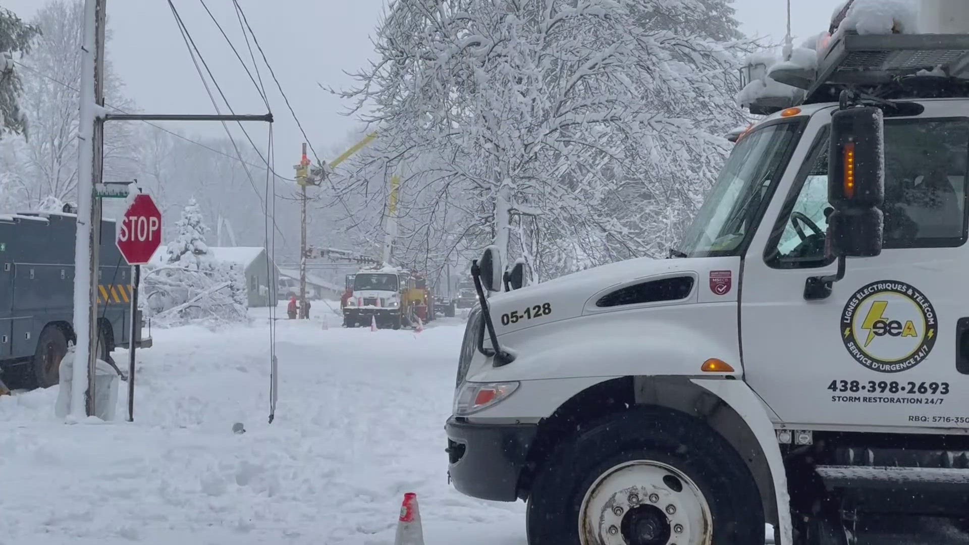 All available plow workers were out in force to clear streets in Lewiston and make them more accessible for travelers and CMP crews working to get power restored.