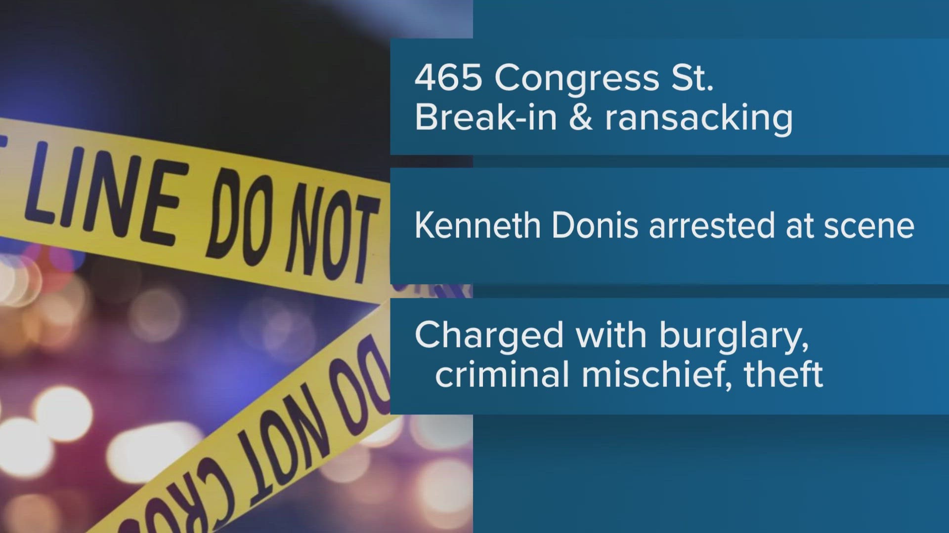 When officers got to the scene, someone told them the building had been burglarized two nights in a row, according to Portland police.