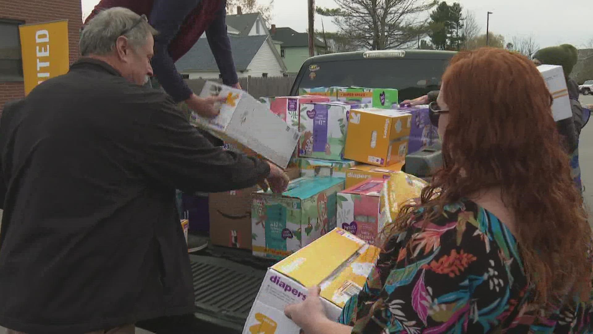 Approximately 1 in 3 families nationwide report a need for diapers.