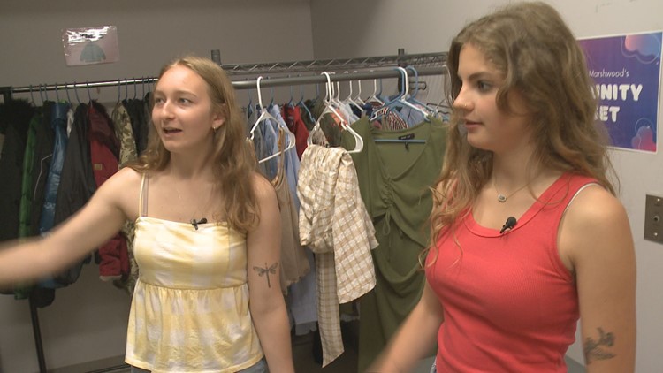 Two high school students open community closet to help their fellow students