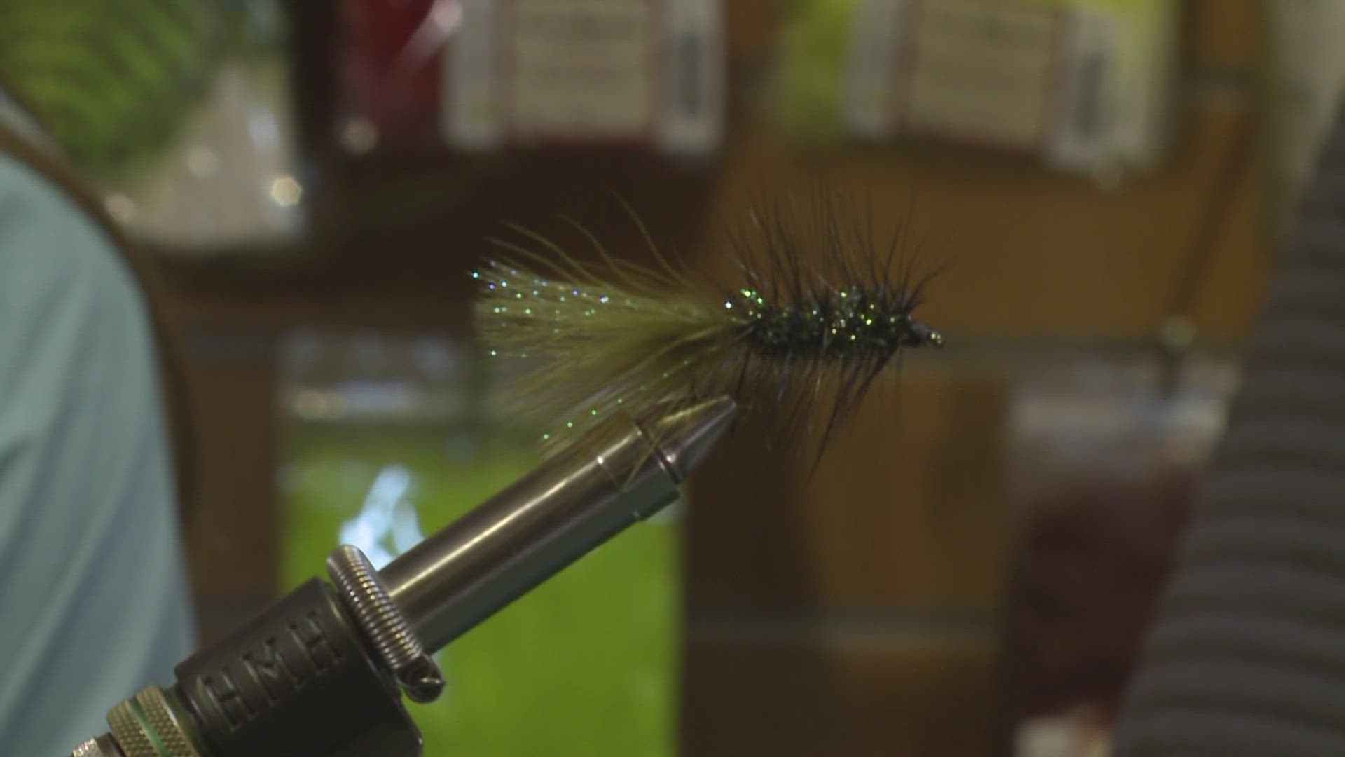 NEWS CENTER Maine's Aaron Myler went to L.L. Bean to tie a woolly bugger fly!