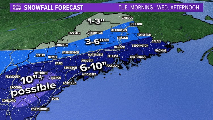 Here's the timeline for this week's nor'easter