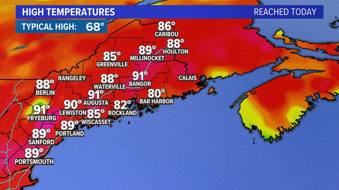 Maine weather forecast More hot temps on the way to start June