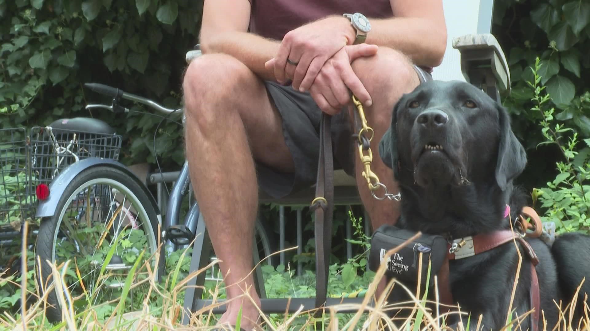Two Mainers who use service animals say some Uber drivers are refusing to pick them up because of their guide dogs.