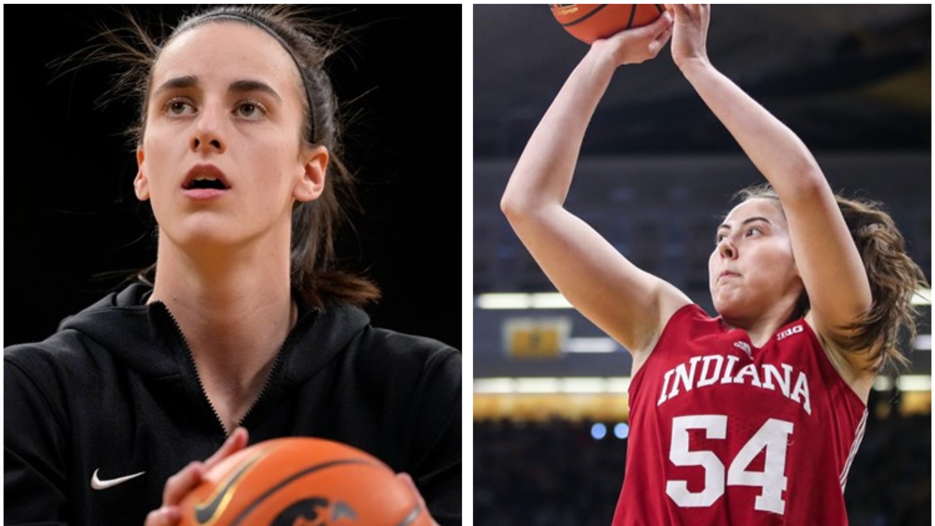 Caitlin Clark and the Iowa Hawkeyes are taking on Gorham's own Mackenzie Holmes and the Indiana Hoosiers.