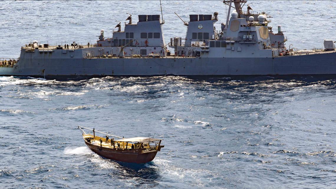 BIW-built USS Winston Churchill seizes thousands of weapons off Somalia coast - Vimarsana News