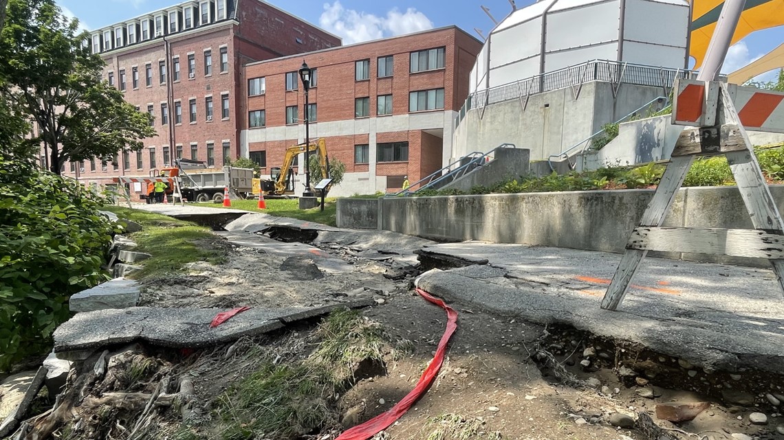 Families displaced, roads destroyed in Lewiston, Auburn flooding