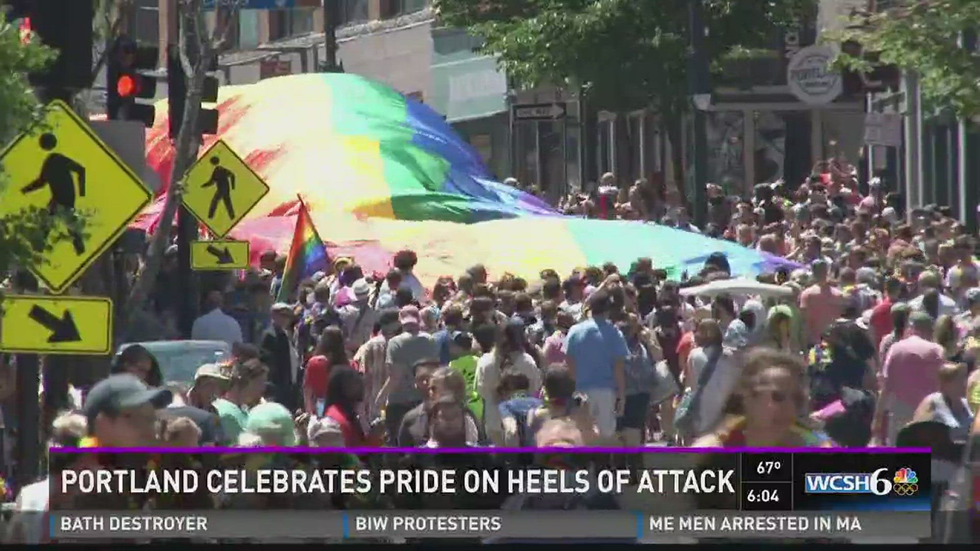 Pride parade and festival descends on Maine's largest city