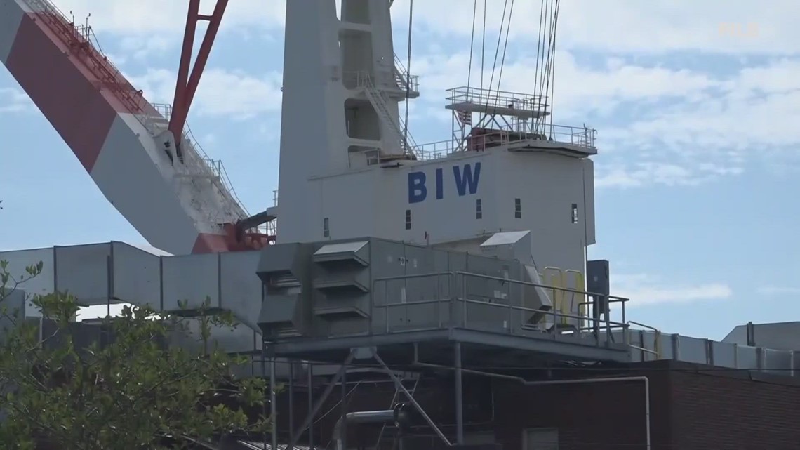 Several protesters arrested at Bath Iron Works ship christening ...