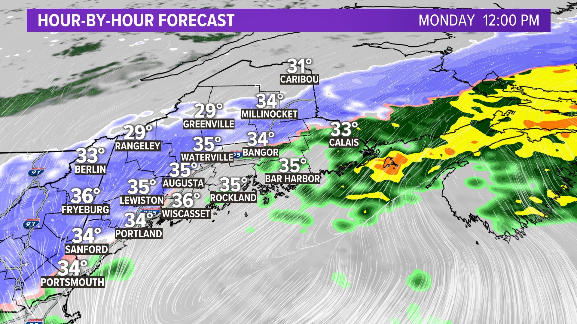 Storm on the way at the start of the week Sunday into Monday ...