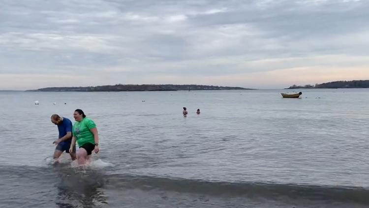Annual Polar Bear Dip and Dash event to fight climate change marks 15th year