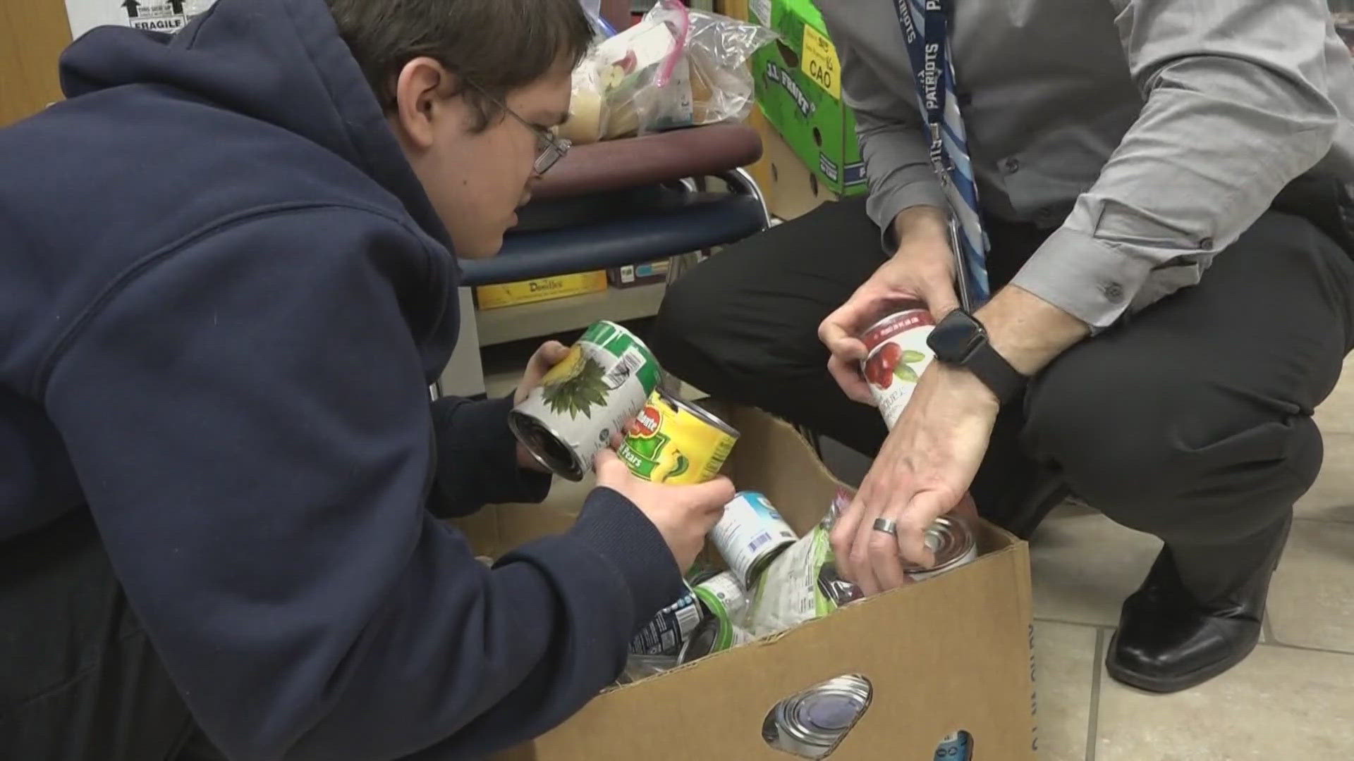 Students in the special education program at Hermon High School are learning life skills while they help out their community.