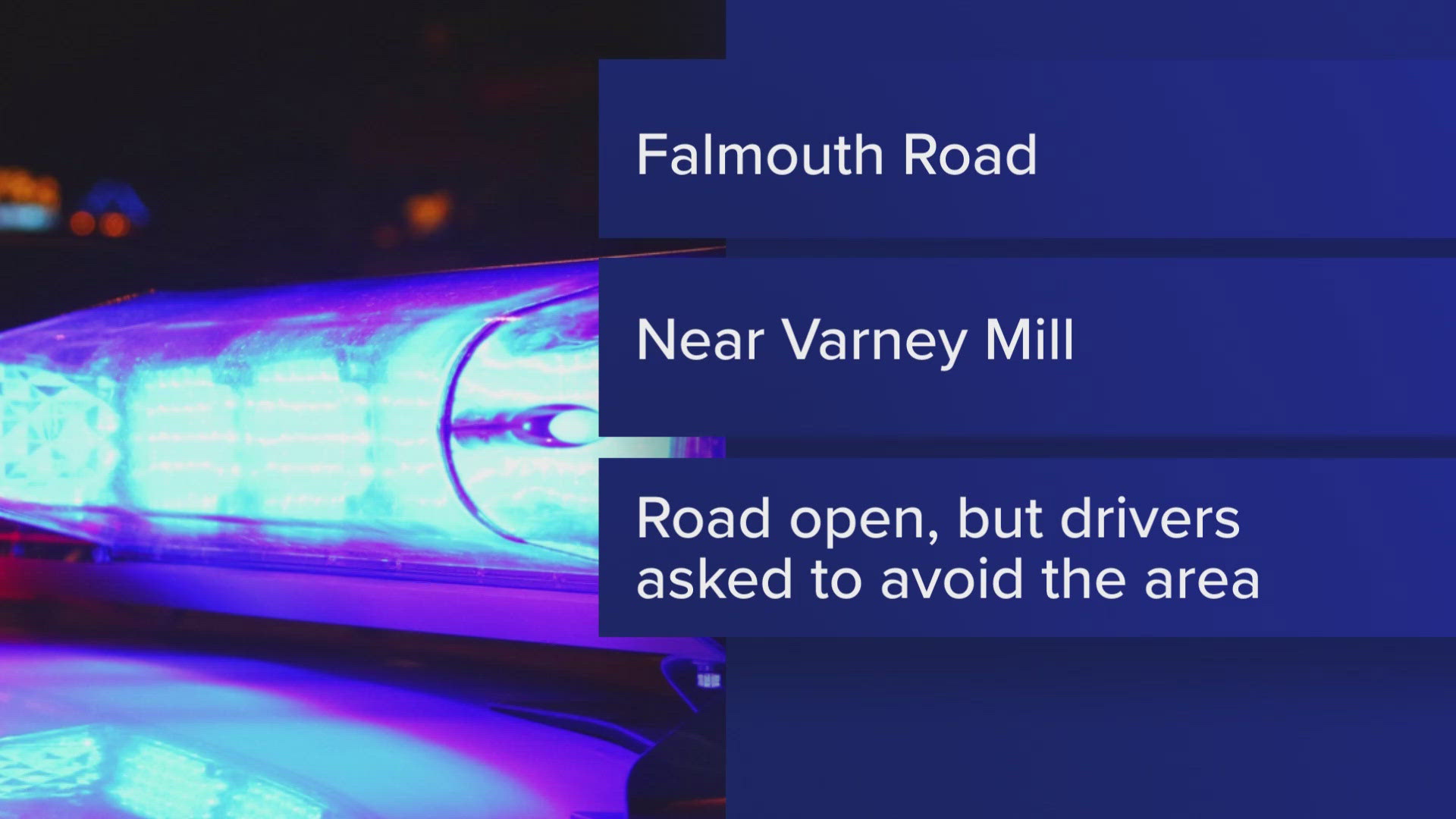 Police responded to a crash Friday night on Falmouth Road.