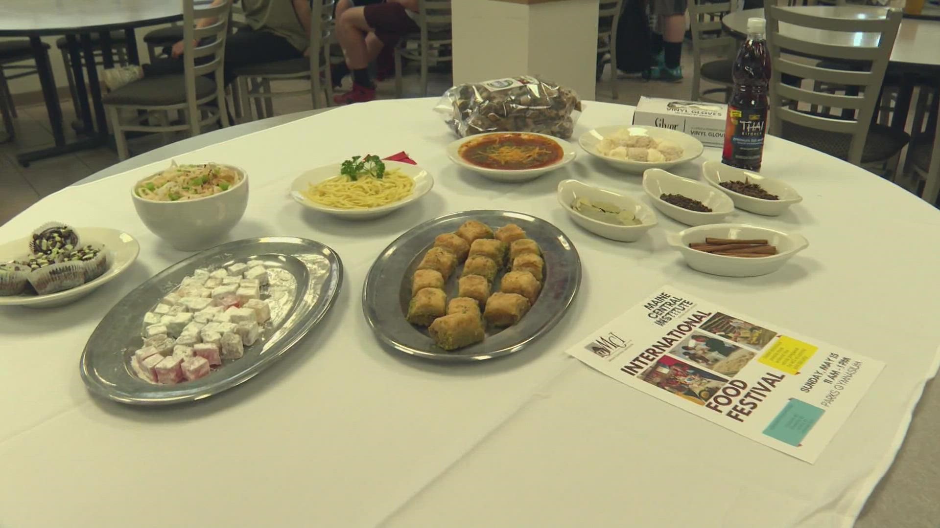 Maine Central Institute hosts international Food Festival to help the community celebrate different cultures.
