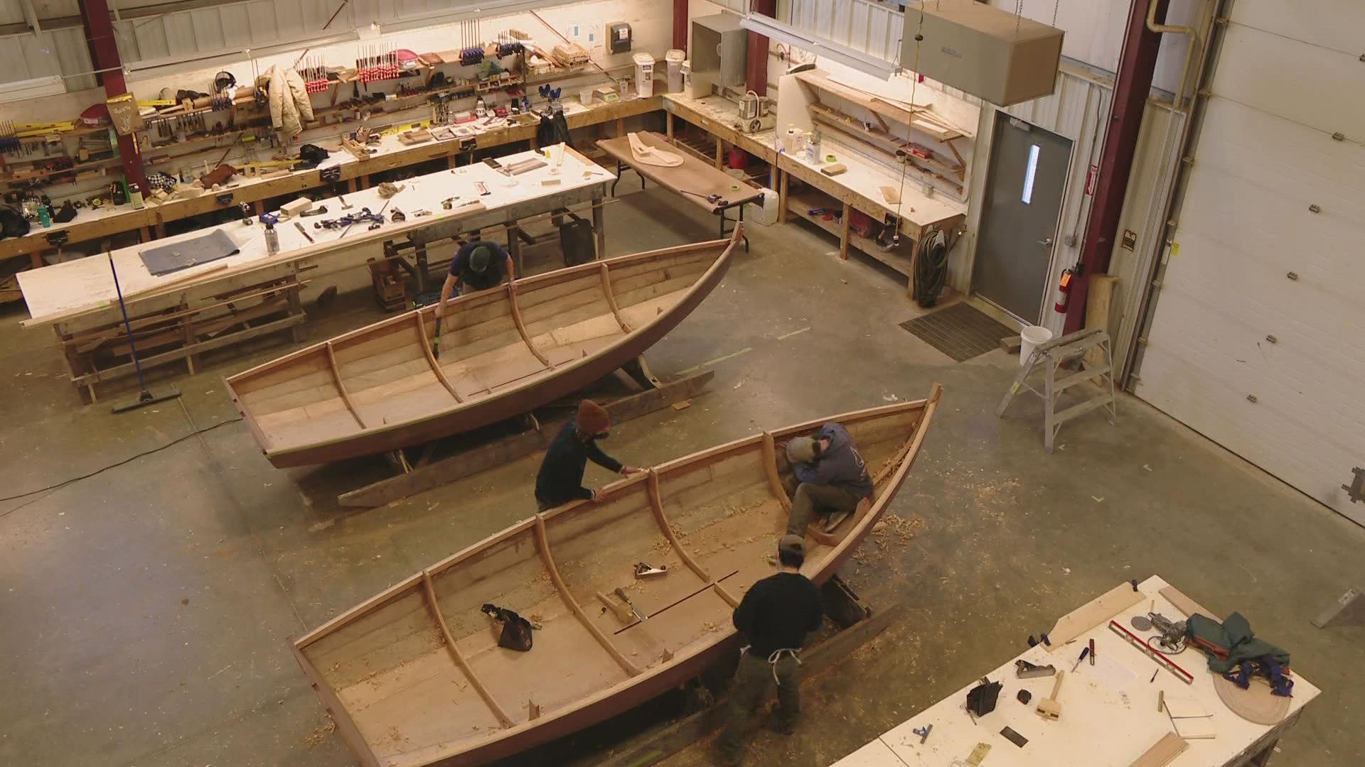 It's one of Maine's oldest traditions and something The Landing School specializes in: boatbuilding by hand.