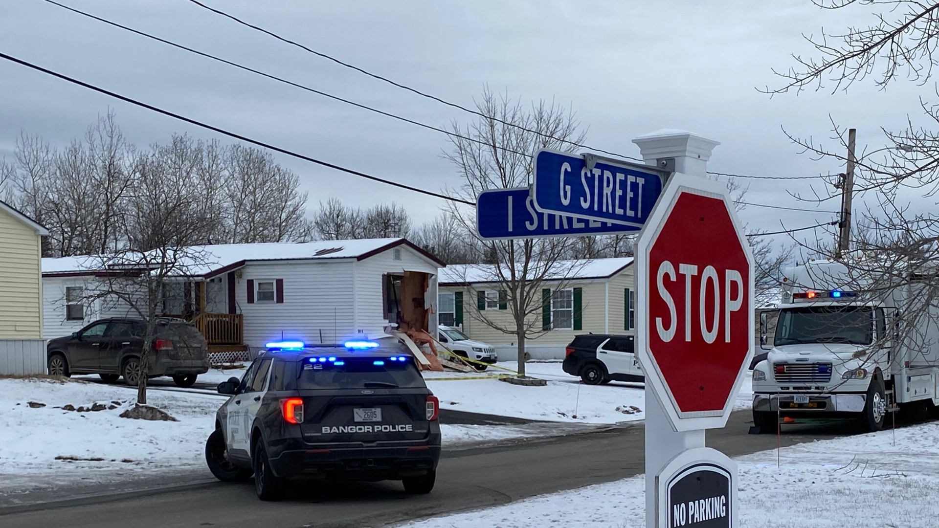 Bangor police responded to a call Thursday morning about a domestic dispute at Birch Hill Estates mobile home park. A man and a woman were found dead at the home.