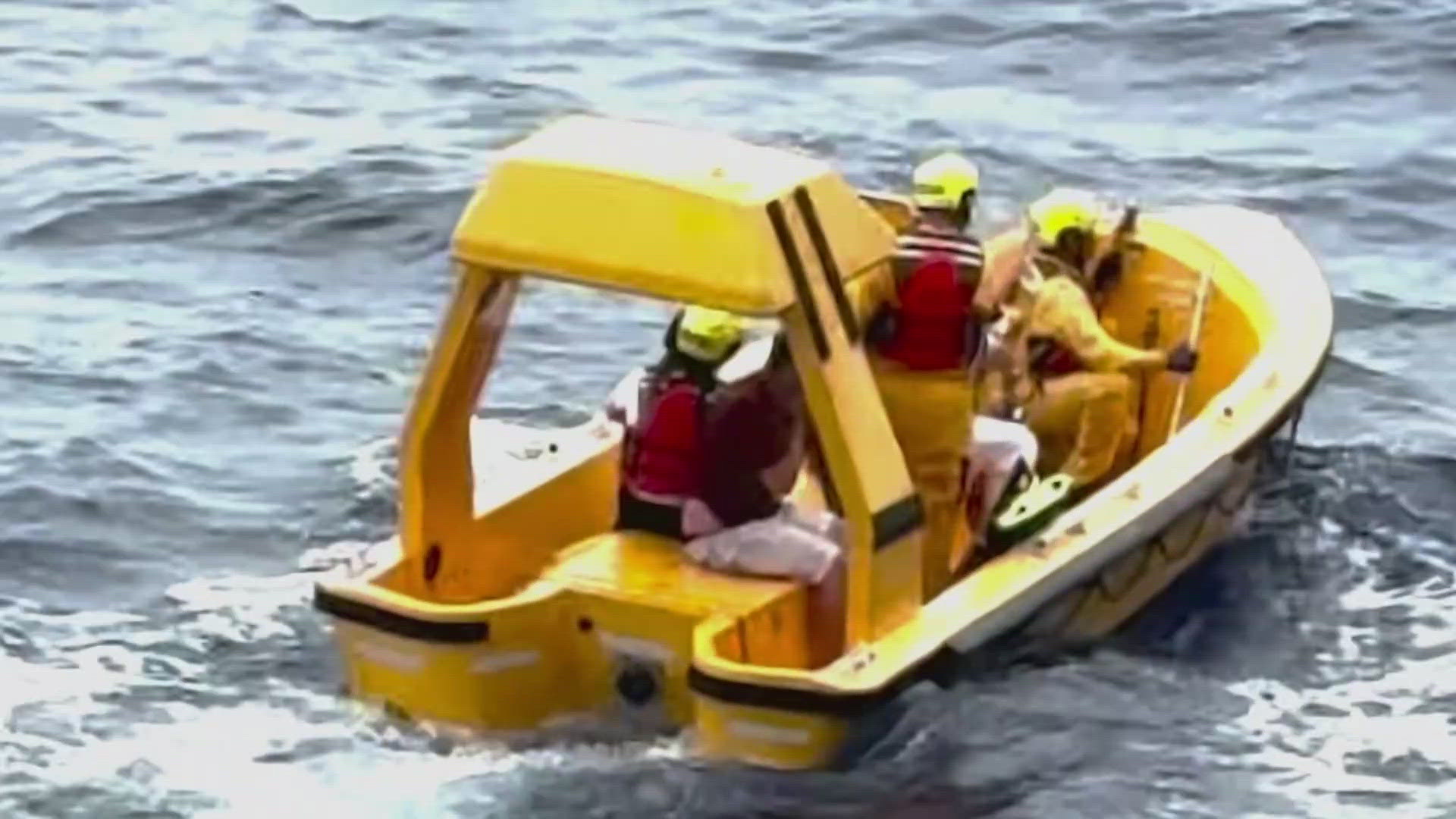 The incident happened on Sunday when the Disney Cruise Line ship was between the Bahamas and South Florida.