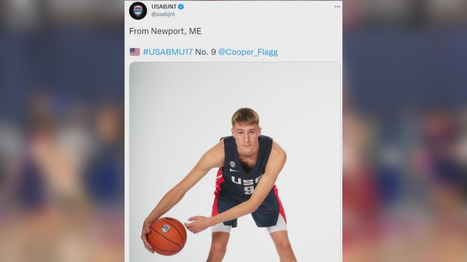 Cooper Flagg was named to Team USA's Under-17 World Cup team. He's one of just three 15-year-olds to make the team.
