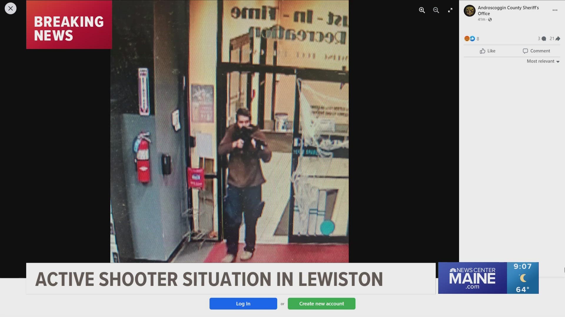 Lewiston Police Department told NEWS CENTER Maine shootings happened at Sparetime Recreation and Schemengees, and multiple people are reportedly injured.