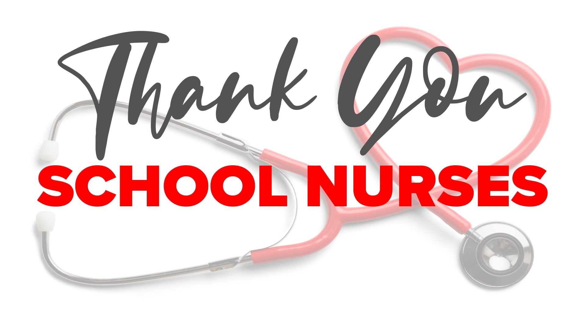 Students at Helen Thompson School in West Gardiner thank nurses who work at MSAD 11.