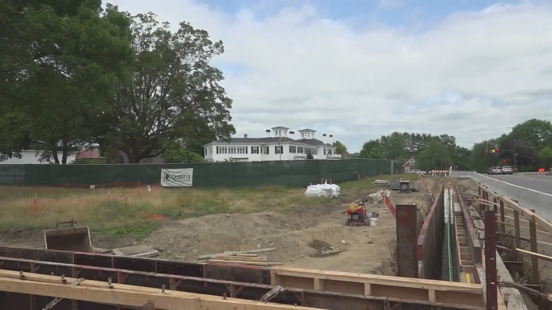 Construction has begun on security upgrades at the Blaine House in Augusta, with work expected to be completed by November.