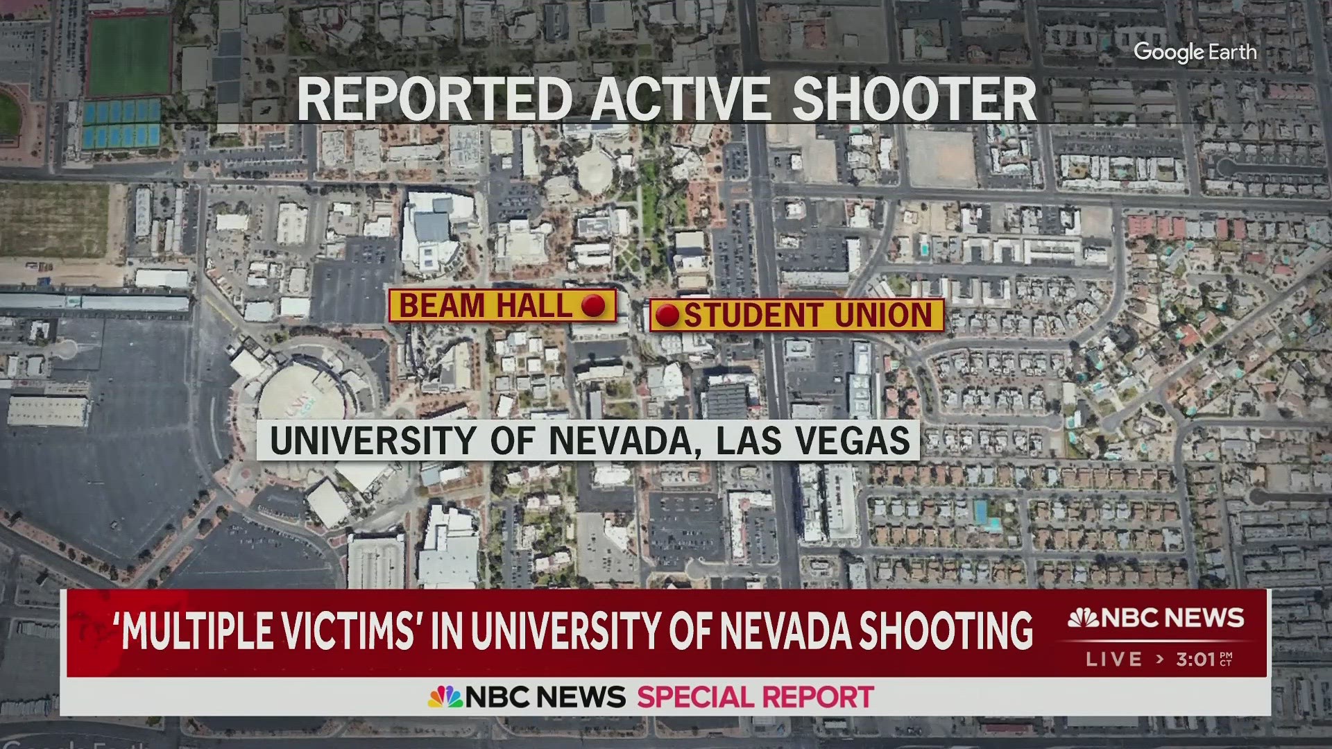 Las Vegas police said in a post that there appeared to be multiple victims in the active shooter situation.